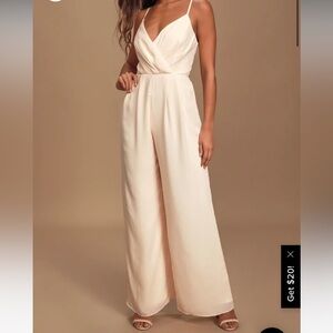 Lulus faux wrap jumpsuit